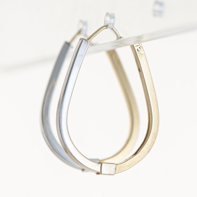 Aros de Oro 18k en Cadenita - imagen 2
