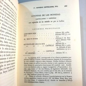 Libro "Apuntes para la Formación de un Catálogo Numismático Español" y "Indicador Manual de la Numismática Española" de Álvaro Campaner, 1976 - imagen 7