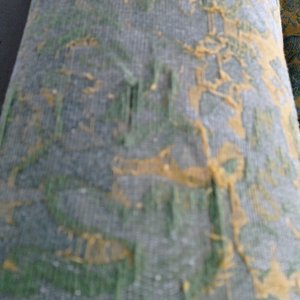 Sillón de 3 cuerpos antiguo con tapizado floral - imagen 5