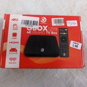 Cinco piezas: tripode, tv box,  intercomunicador, limpiador giratorio y taza para café. - imagen 7