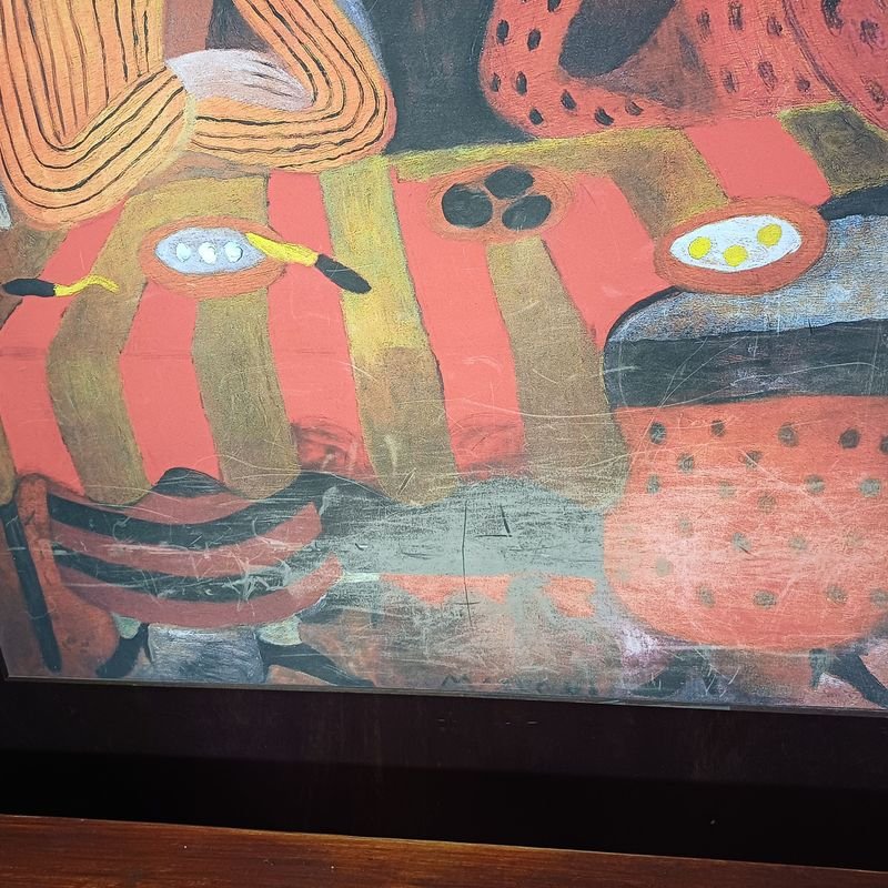 Pintura de tres mujeres sentadas a una mesa - imagen 2