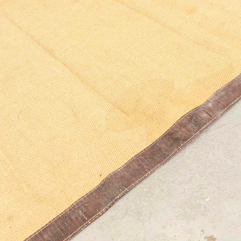 Alfombra de yute con guarda de cuero para limpiar - imagen 2