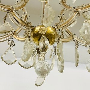 Araña de Cristal Estilo María Teresa Seis Luces con Almendras - imagen 3