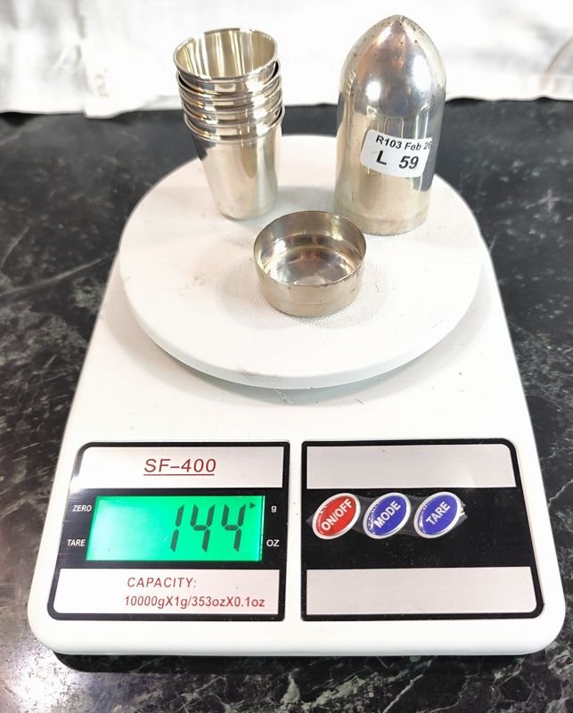 Lote anterior: Set de miniaturas para shots en cápsula tipo bala hechas en plata mexicana
