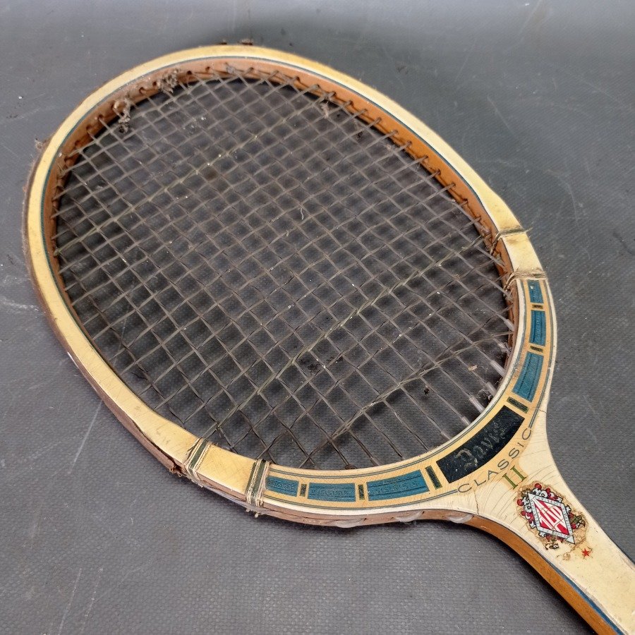 Raqueta de Tenis Clásica en Madera - imagen 6