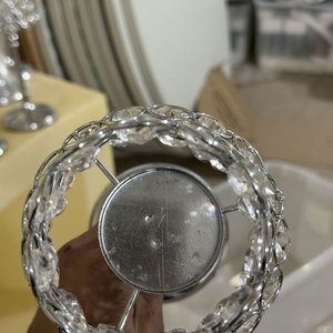 Portavelas Decorativo con Cristales y Base Cromada - imagen 10