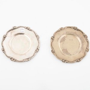 2 Platitos de Plata 925 con Bordes Decorados - imagen 1