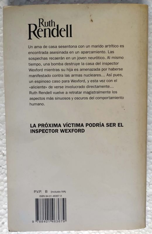 Libro: EL ROSTRO VELADO de Ruth Rendell, Plaza & Janes, España, 1999 - imagen 3