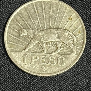Moneda de 1 Peso Uruguay 1942 de Plata - Puma - imagen 2