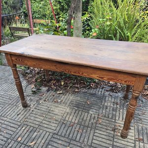 Mesa Antigua de Madera Pinotea Maciza - imagen 1