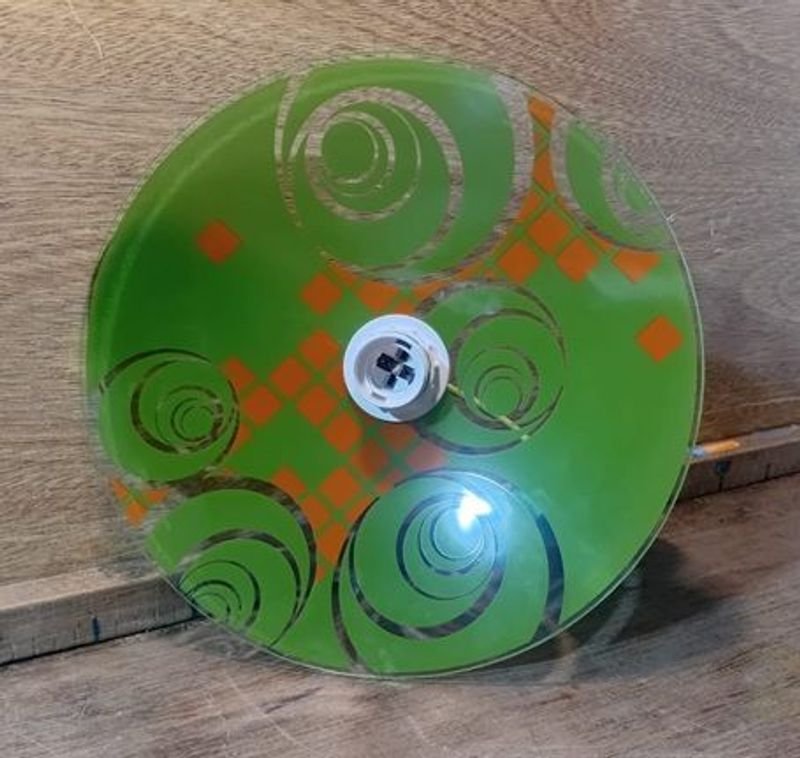 Lote Colgante en vidrio pintado nuevo - imagen 2