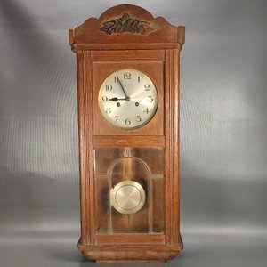 Reloj de Pared Antiguo de Madera con Carrillón, Llave y Péndulo - imagen 2