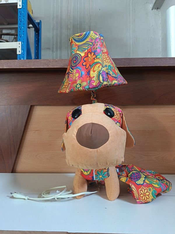 Lámpara de Perrito Infantil con Pantalla Estampada