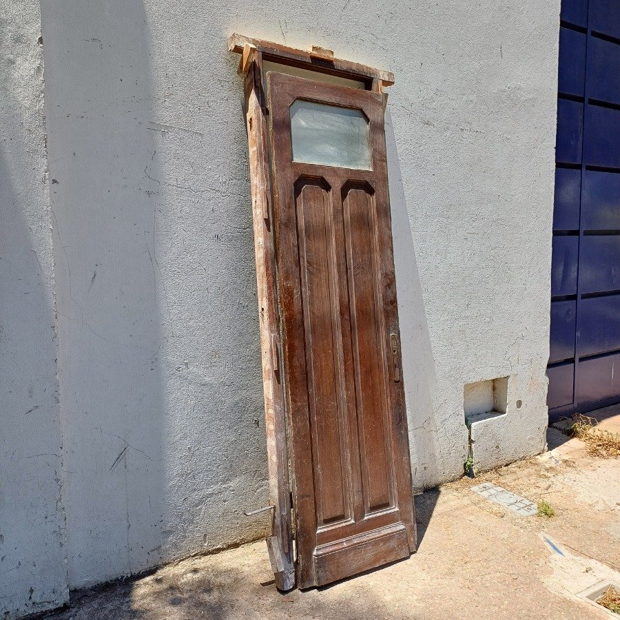 Puerta de tablero en cedro, estilo antiguo - imagen 4