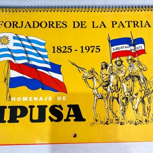 Lote de 4 Almanaques Antiguos Coleccionables IPUSA: Martín Fierro, El Viejo Pancho, Juan Zorrilla de San Martín, Forjadores de la Patria - imagen 4