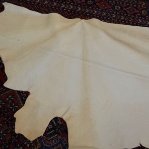 Pieza de Cuero Beige para Tapicería - imagen 2