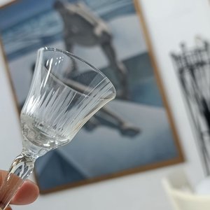 Copas de Cristal Tallado Estilo Cáliz Acampanado - imagen 3
