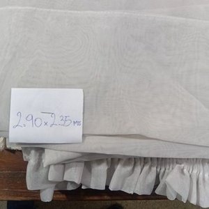 Lote de 6 Cortinas Blancas y Crudas con Diversas Texturas y Medidas - imagen 2