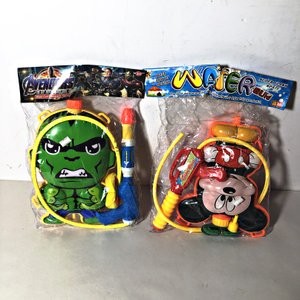 Set de 4 Mochilas con Pistolas de Agua de Personajes Infantiles - imagen 2
