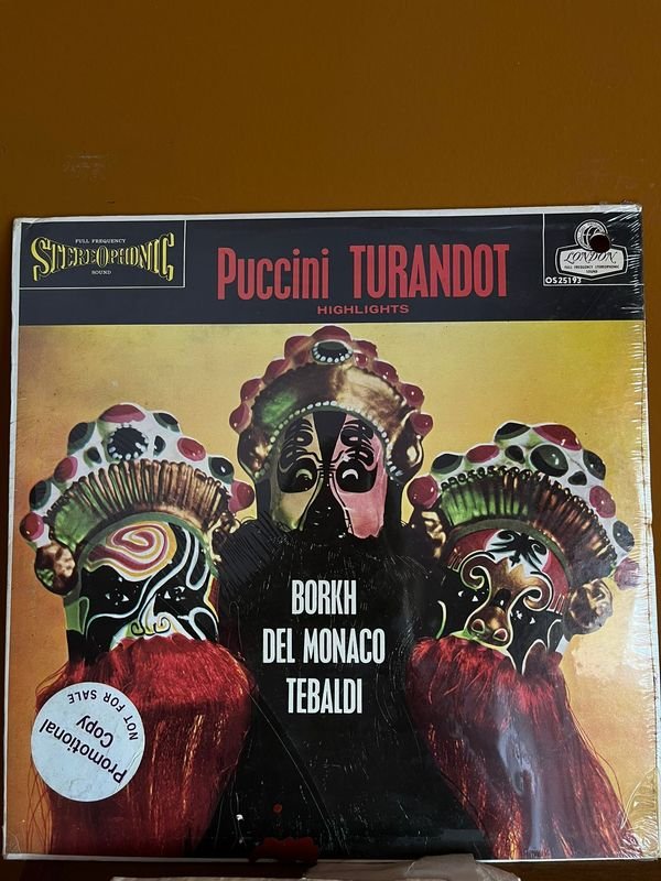Vinilo de Puccini - Álbum Turandot