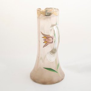 Jarra de Cristal Veneciano con Esmalte y Flores - 29cm - imagen 3