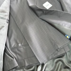 Traje de Vestir Talle 58 Rayado Oscuro - imagen 3