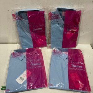 Lote siguiente: Pack de 4 Camisas Celeste Manga Larga Dama Talles M y XL