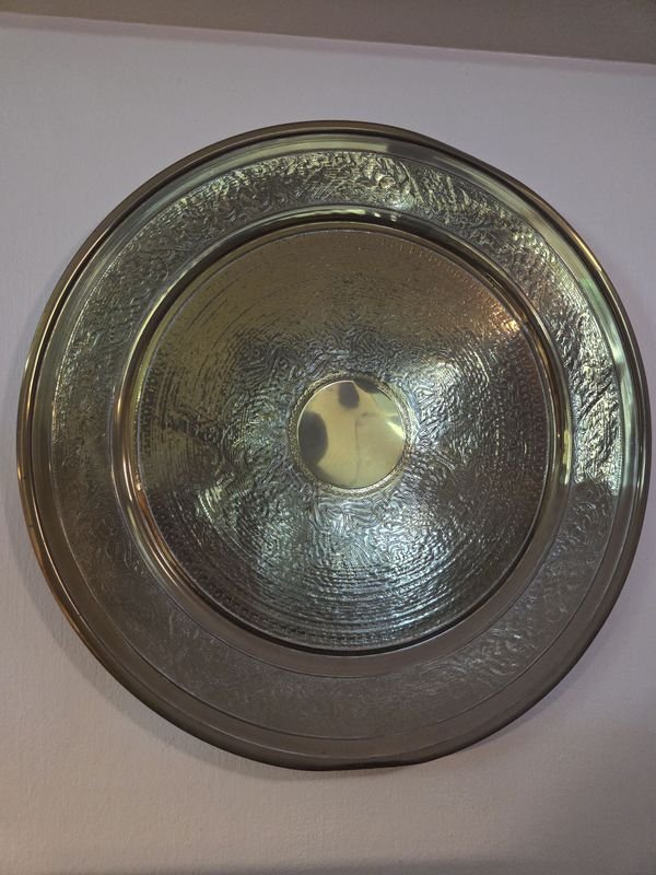 Plato turco en bronce de 66 cm de diámetro - imagen 2