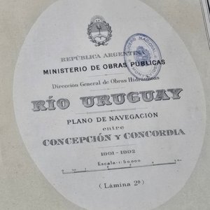 Plano de Navegación Río Uruguay: Desembocadura a Concepción (1908) - 2 Láminas - imagen 6