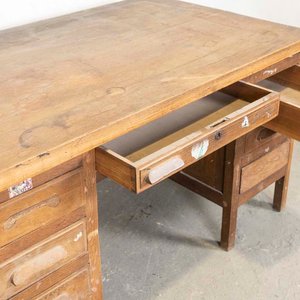 Escritorio de Roble con Siete Cajones - imagen 3