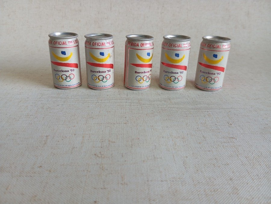 5 latitas de Coca Cola recuerdo de Barcelona 92 - imagen 3