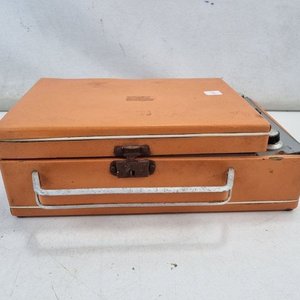 L 373 - 1 Pieza - Antiguo combinado radio y tocadiscos portátil de la firma 'Minidialf' - Apollo I, modelo valija de viaje con asa - imagen 3