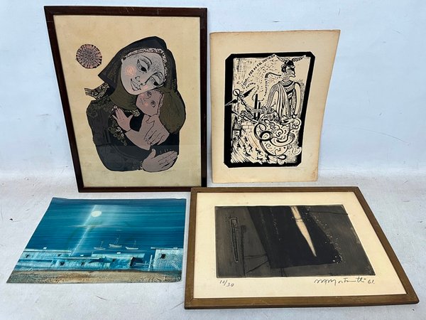 Lote anterior: Cuatro pinturas de arte moderno para coleccionistas