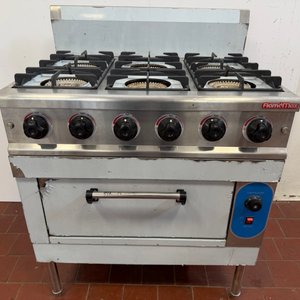 Lote siguiente: Cocina Industrial Flamemax a Gas con Horno, 6 Fuegos, Acero Inoxidable