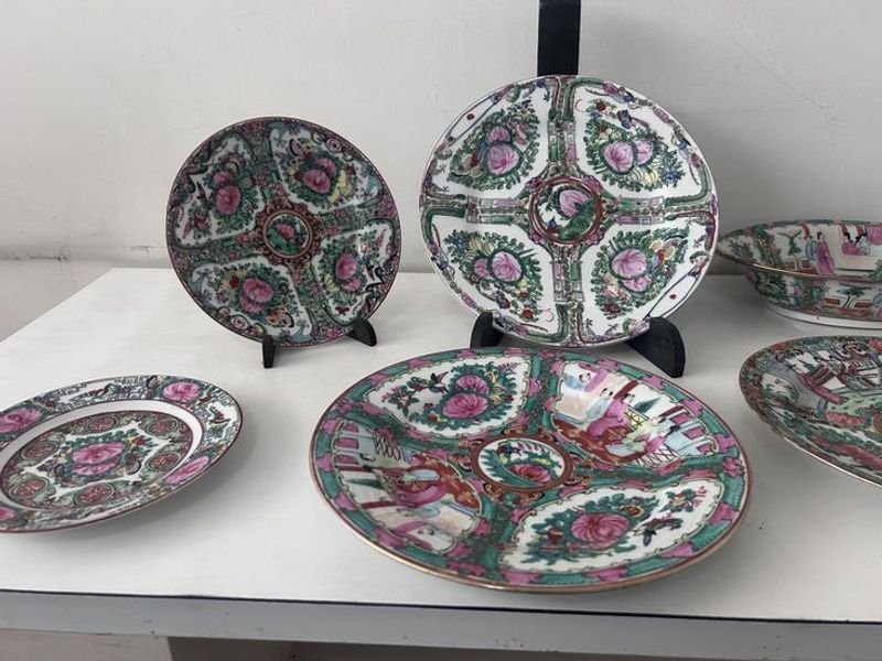 Juego de porcelana china decorativa - imagen 3
