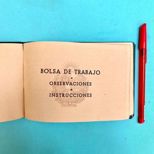 Carnet de Trabajo Antiguo Instituto de Jubilaciones y Pensiones Uruguay - imagen 5