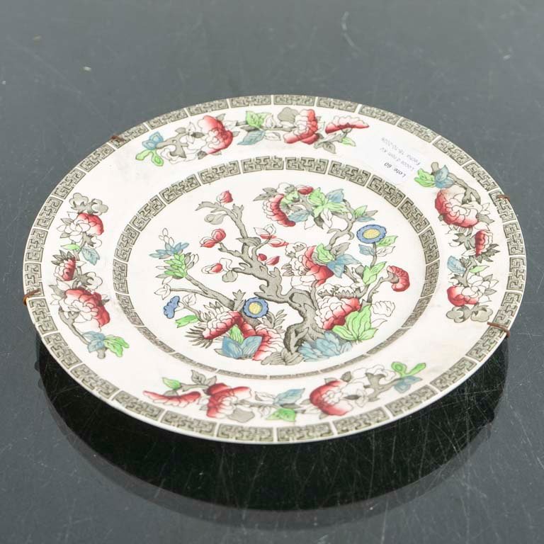 Plato de Loza Inglesa Johnson Bros "Indian Tree" - Diámetro 20 cm
