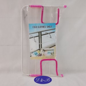 Lote siguiente: Tendedero Plegable para Ropa con Soportes Rosados