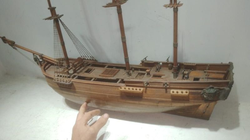 Maqueta de Alto Detalle de Fragata Inglesa con Cañones y Accesorios - imagen 10
