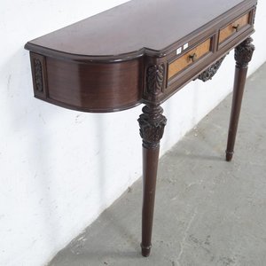 Consola Luis XVI Talla Madera con Dos Cajones y Patas Decoradas - imagen 2