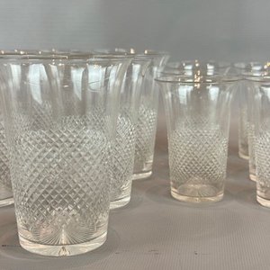 Juego de 17 Vasos de Cristal Tallado Estilo Clásico - imagen 2
