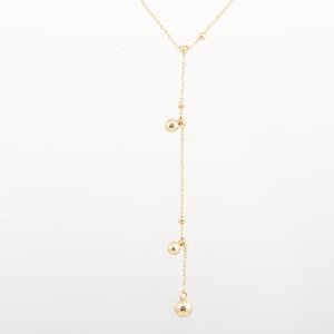 Cadena de Oro 18k con Bolitas Colgantes - 45 cm - imagen 2