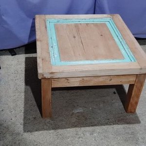 Mesa Ratona Rústica de Madera Pino Blanco - imagen 1