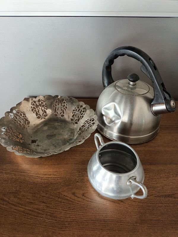 Juego de té antiguo en plata - imagen 1