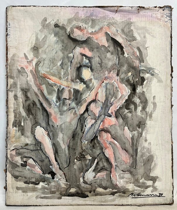 Lote anterior: Pintura de Eduardo Vernazza 'Danza' - Oleo sobre cartón