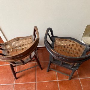 Par de Sillones Windsor con Asiento de Mimbre - imagen 10