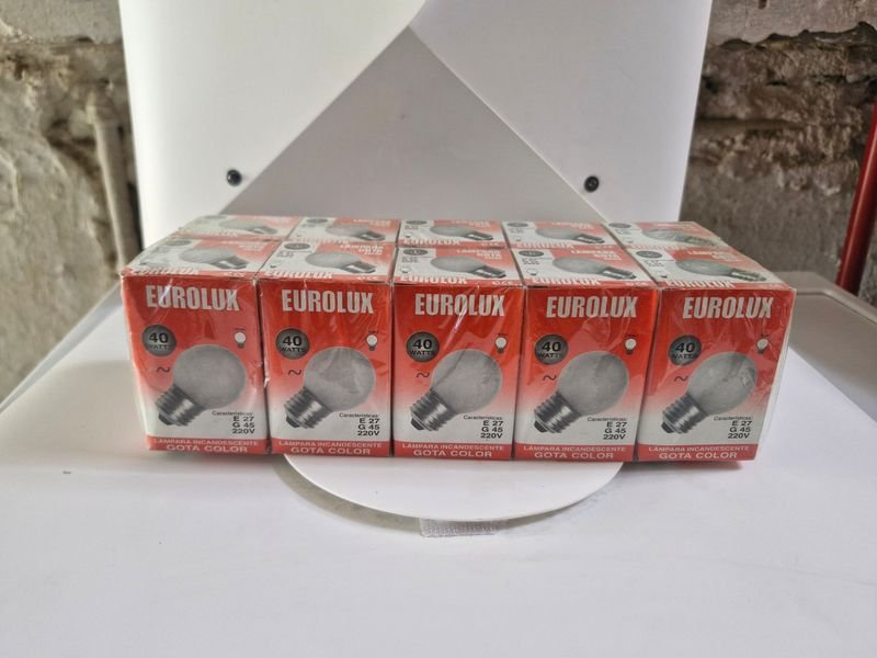 Lámparas de 10 Gota Color Eurolux de 40 vatios