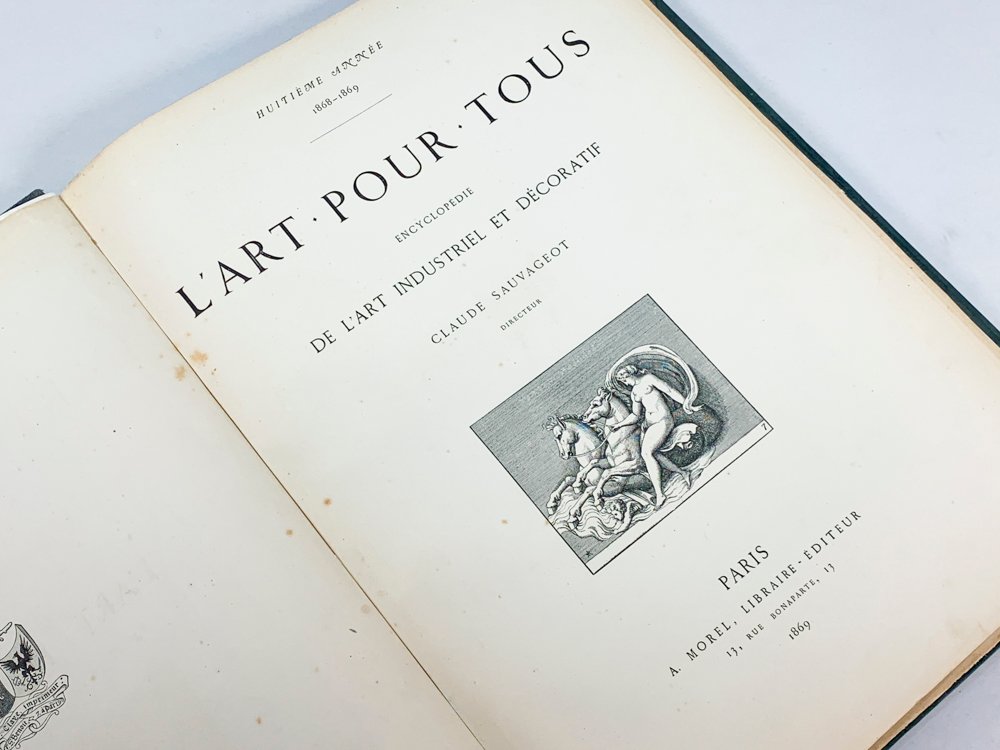 Libro de arte "Art Pour Tous" del año 1869 - imagen 2