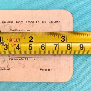 Antigua Tarjeta de Identificación Boy Scouts Uruguay con Retrato de Baden-Powell - imagen 5