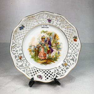 Lote anterior: Plato Decorativo de Porcelana Bavaria con Monograma y Borde Calado